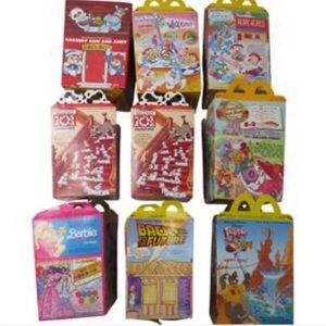 McDonald’s Happy Meal Vintage Boxes Lot: 9 Pieces